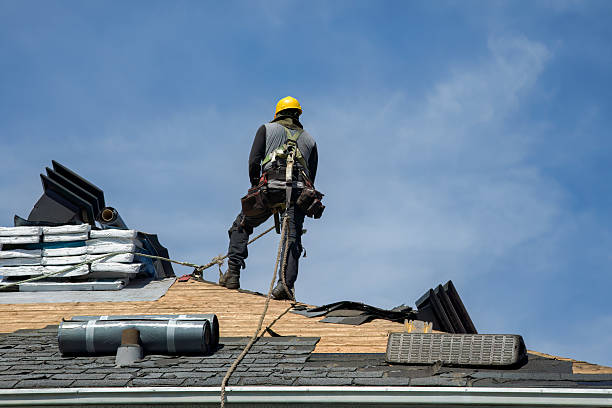 Professional Roofing technician working in Cohasset, MA